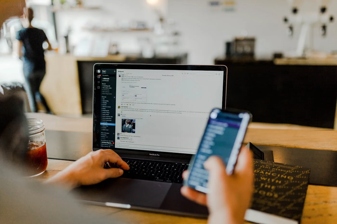 Secure online banking verification on a laptop